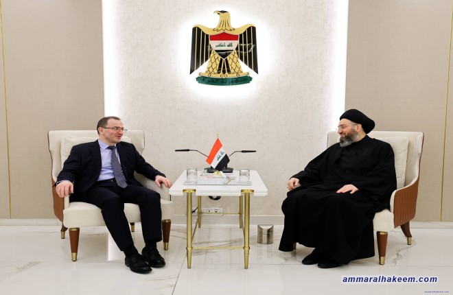 السيد الحكيم يؤكد للسفير الروسي ضرورة وقف الحرب واستكمال الاستحقاقات الدستورية في العراق