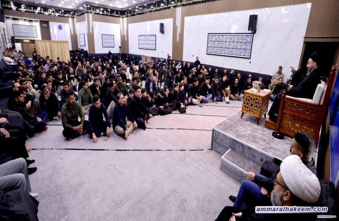 السيد الحكيم في محاضرته الرمضانية: شكر الله أثرٌ من آثار الصلاة والرسالات الإلهية قامت على نصرة المستضعفين