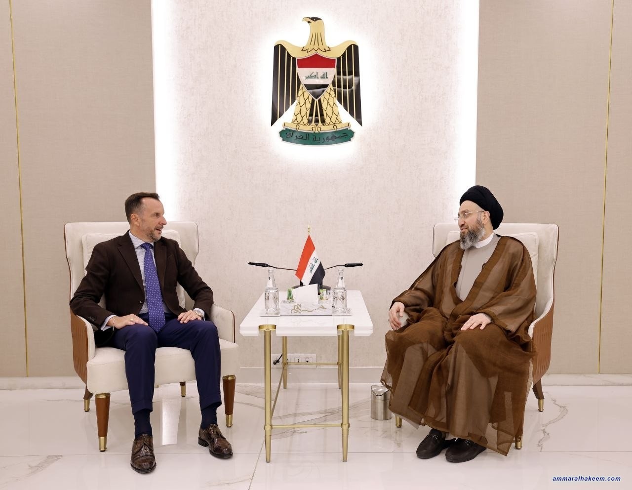 السيد الحكيم: تطوير العلاقات العراقية الإيطالية يخدم مصالح البلدين الصديقين