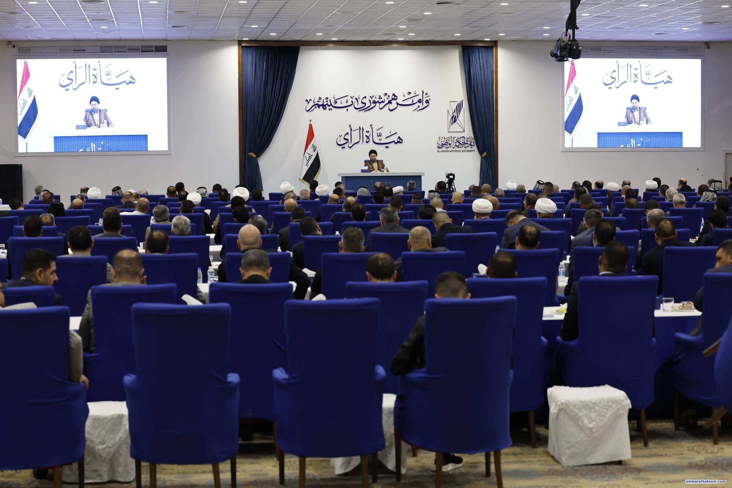 السيد الحكيم يثمّن جهود الفصائل في مواجهة الإرهاب ويدعو إلى استكمال استحقاقات السيادة