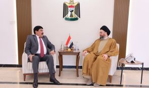 Sayyid Al-Hakeem Receives Syrian Ambassador to Iraq