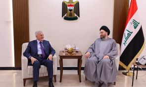 Sayyid Al-Hakeem Receives President Dr. Abdul Jamal Rashid