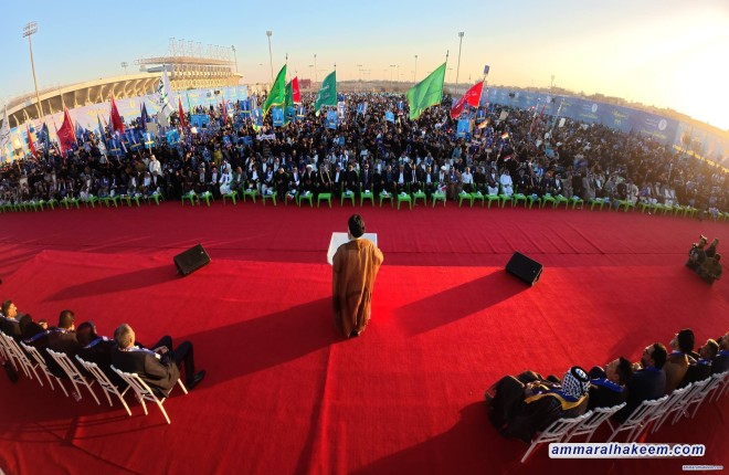 السيد الحكيم يؤكد من ميسان: العراق لجميع أبنائه والمكوّن الأكبر يتحمل المسؤولية الأكبر