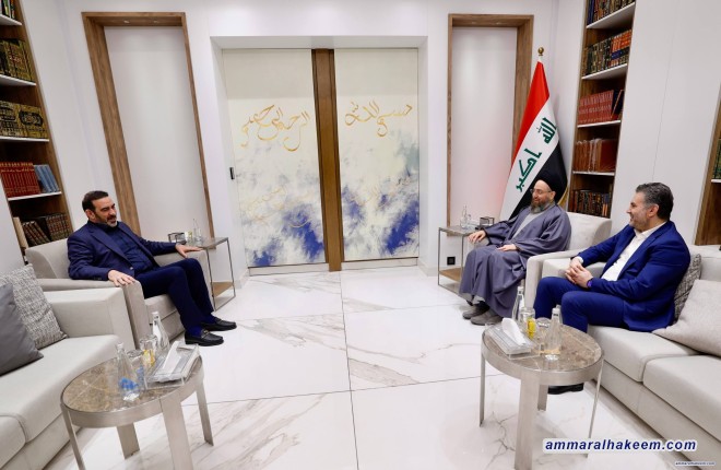 السيد الحكيم يبحث مع وزير الصناعة واقع القطاع الصناعي ويؤكد ضرورة صيانة الاستقرار وتعزيز الانفتاح المتوازن