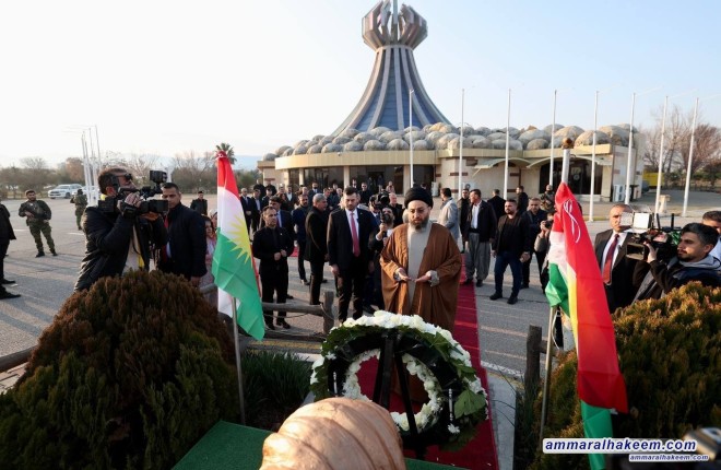 Sayyid Al-Hakeem Visits Halabja Memorial, Stresses Global Recognition for Halabja Tragedy