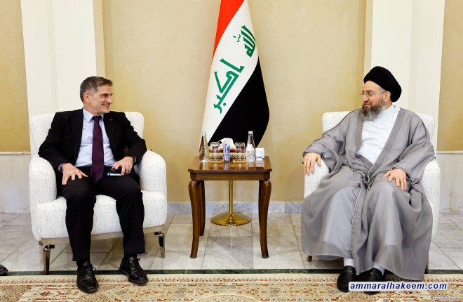 السيد الحكيم يدعو إلى وقف التصعيد واللجوء إلى الحوار لتجنيب المنطقة ويلات الحرب