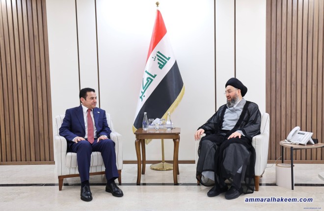 Sayyid Al-Hakeem Meets Al-Araji, Stresses Security Readiness, Tackling Cyber Threats, Support National Stability