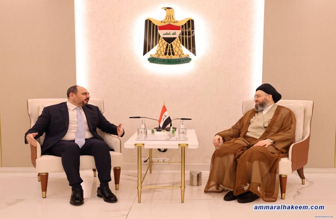 السيد الحكيم يلتقي وفد صونايا يؤكد على صون حقوق المكوّنات وضمان تمثيل المسيحيين وتشجيع عودة المهاجرين
