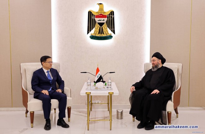 Sayyid Al-Hakeem Affirms China Partnership Importance, Calls to De-escalate Region