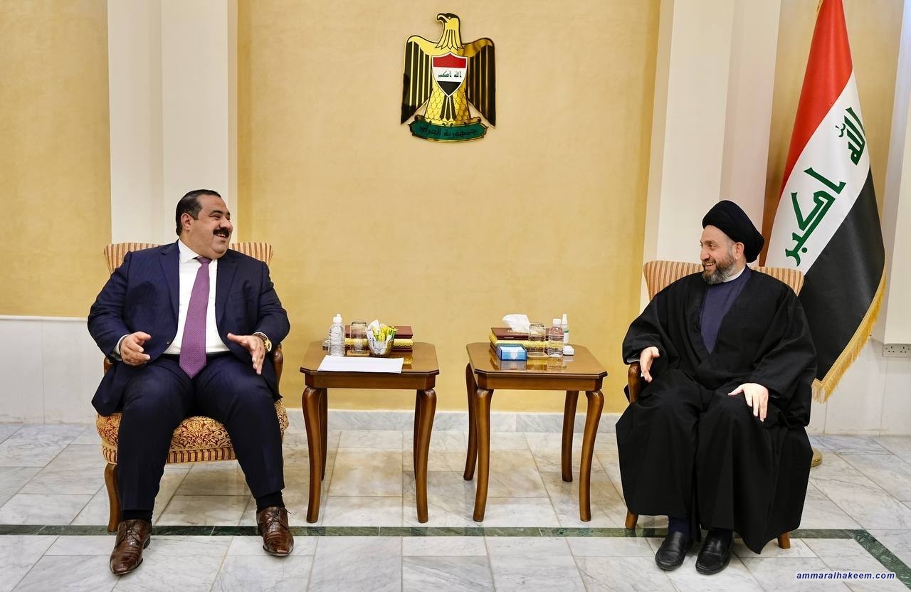 Sayyid Al-Hakeem meets Muthanna Al-Samarrai and Ahmed Al-Juboori, to discuss political developments