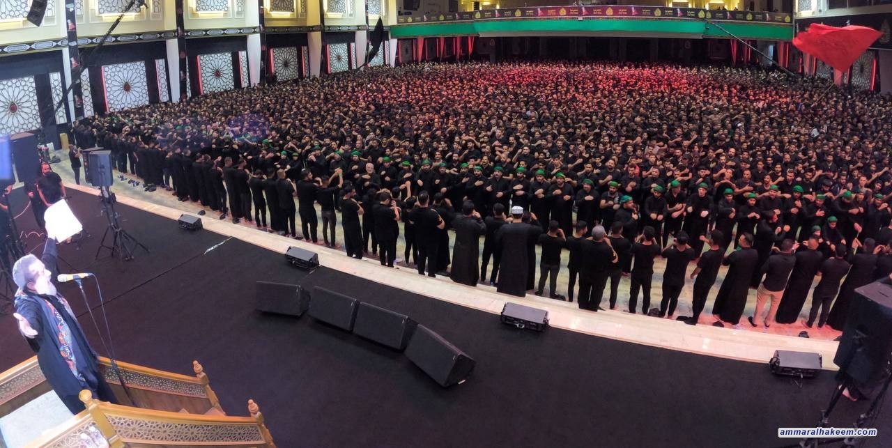 التقرير المصور للمجلس الحسيني في الليلة الرابعة من شهر محرم ١٤٤٤هـ في مكتب السيد الحكيم