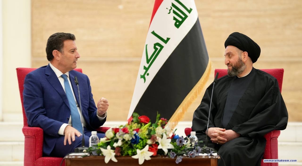 السيد الحكيم يدعو لتطوير العلاقات بين العراق والاردن على المستويات السياسية والاقتصادية والاجتماعية