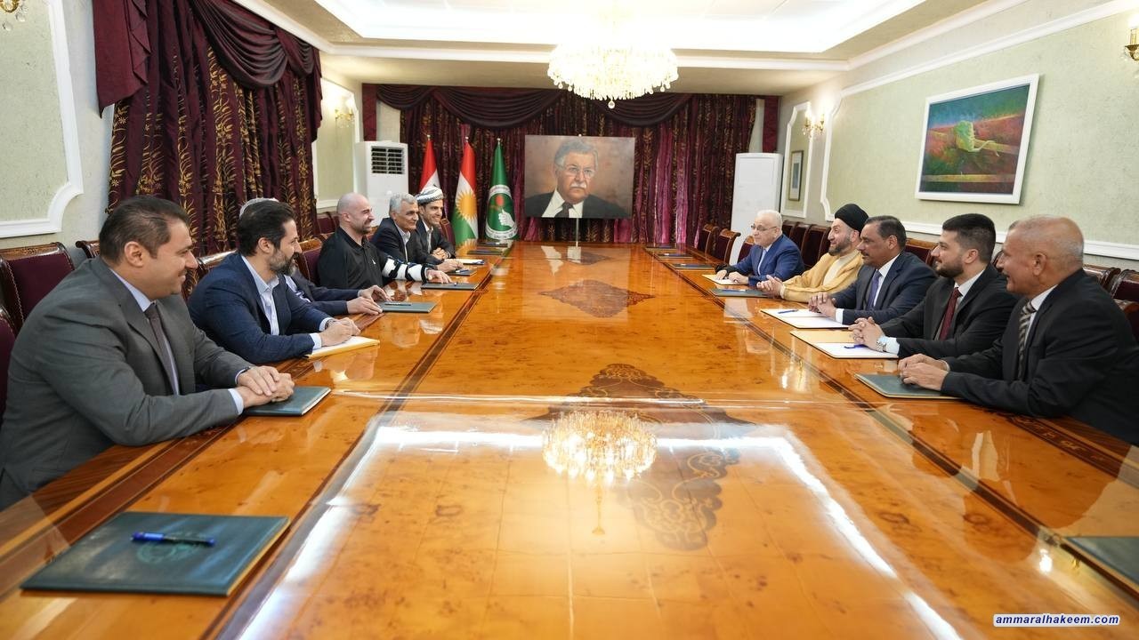 السيد الحكيم يلتقي المكتب السياسي للاتحاد الوطني الكردستاني ويشدد على حاجة العراق للاستقرار في كل الساحات