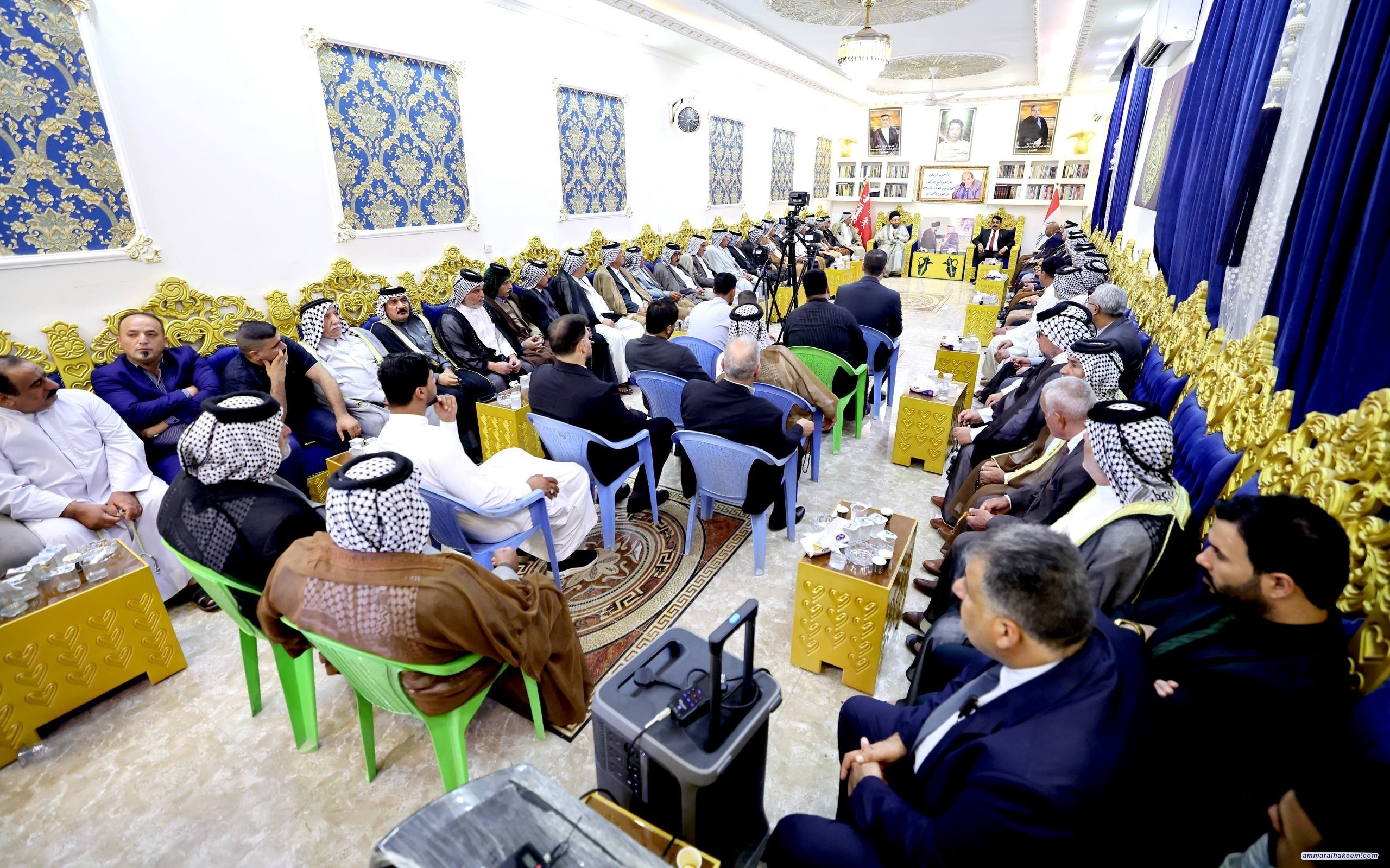 السيد الحكيم من مضيف قبيلة الجبور: الانتخابات القادمة مصيرية وفرصة لبناء استقرار مستدام في العراق