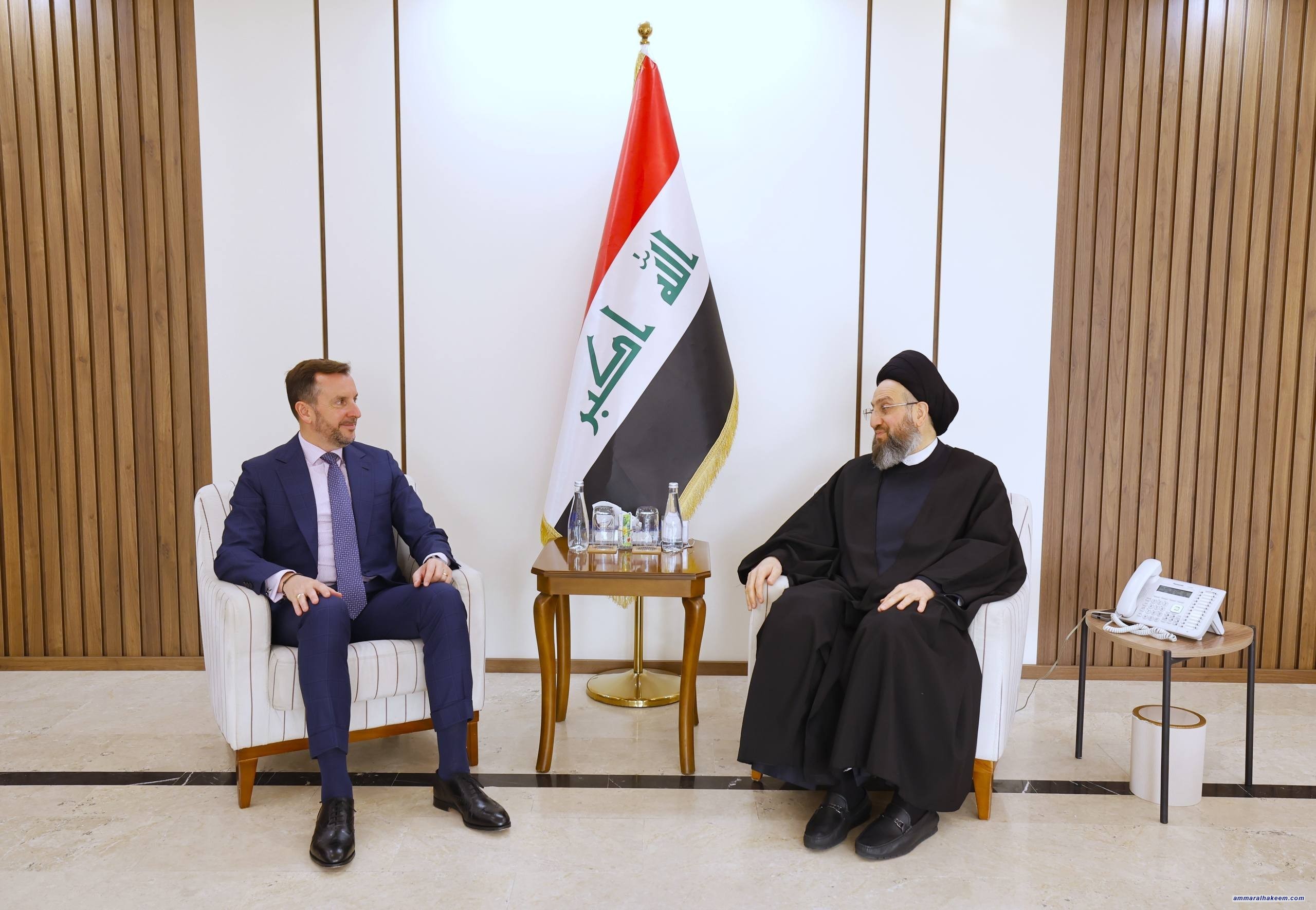 Sayyid Al-Hakeem Discusses Political Scene Updates, Enhancing Bilateral Ties with Italian Ambassador