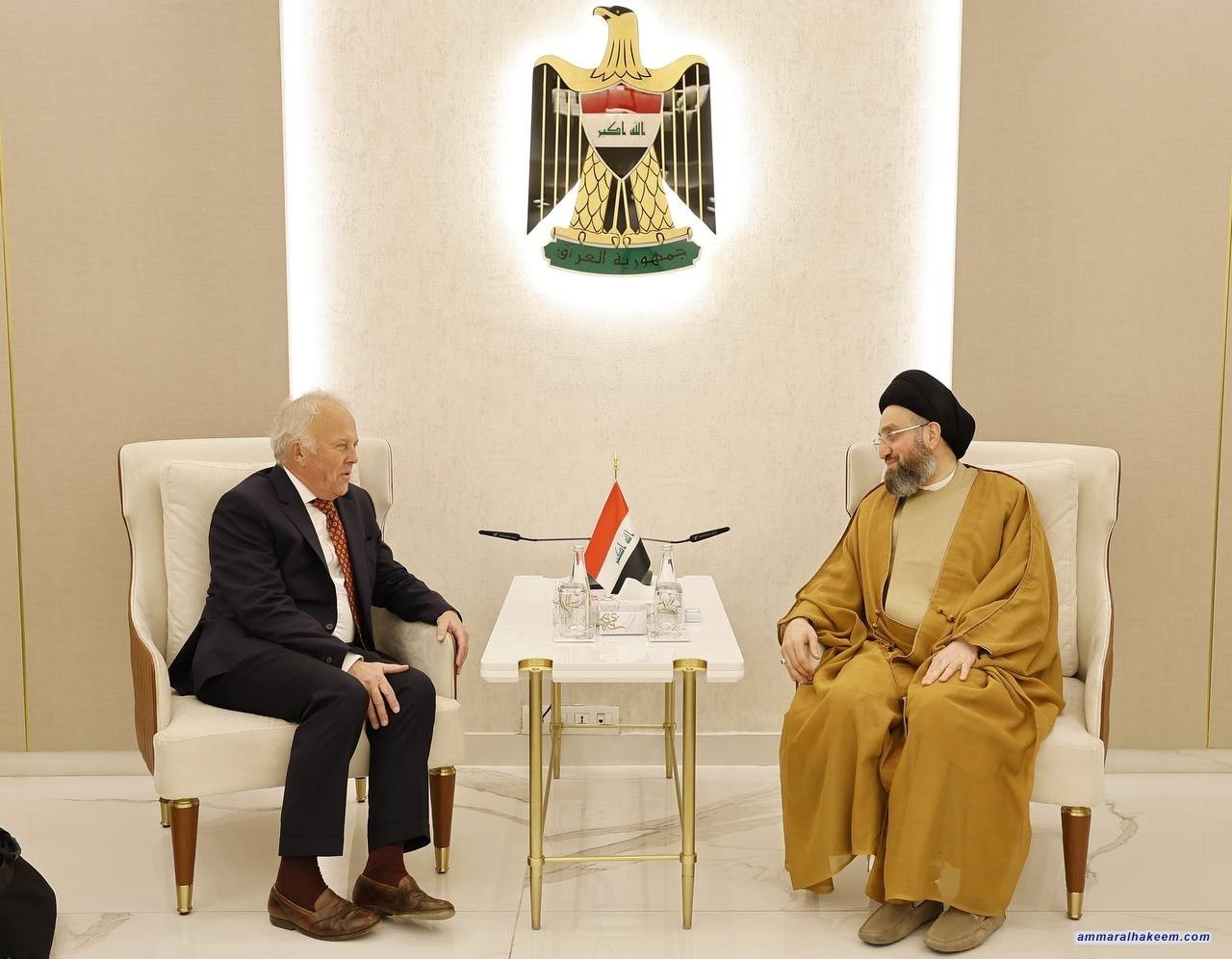 Sayyid Al-Hakeem Receives European Institute of Peace Delegation, Affirms Iraq’s Recovery, Constructive Regional Role