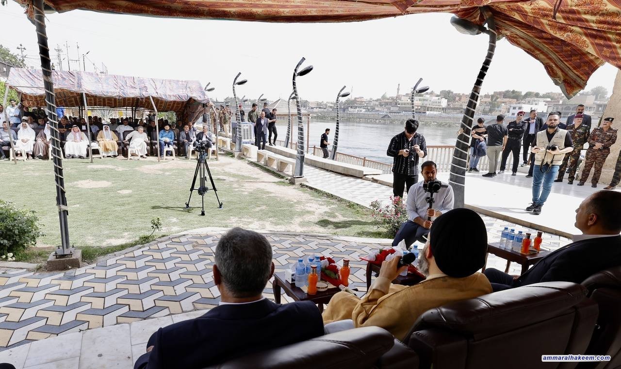 السيد الحكيم من قضاء هيت: التضحيات صنعت الاستقرار والفرص تنمو من قلب التحديات