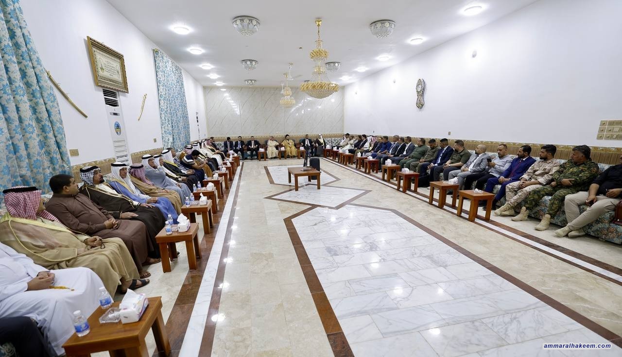 السيد  الحكيم من الأنبار: نثمّن تضحيات أهلها وندعو للوحدة الوطنية ونبذ الطائفية