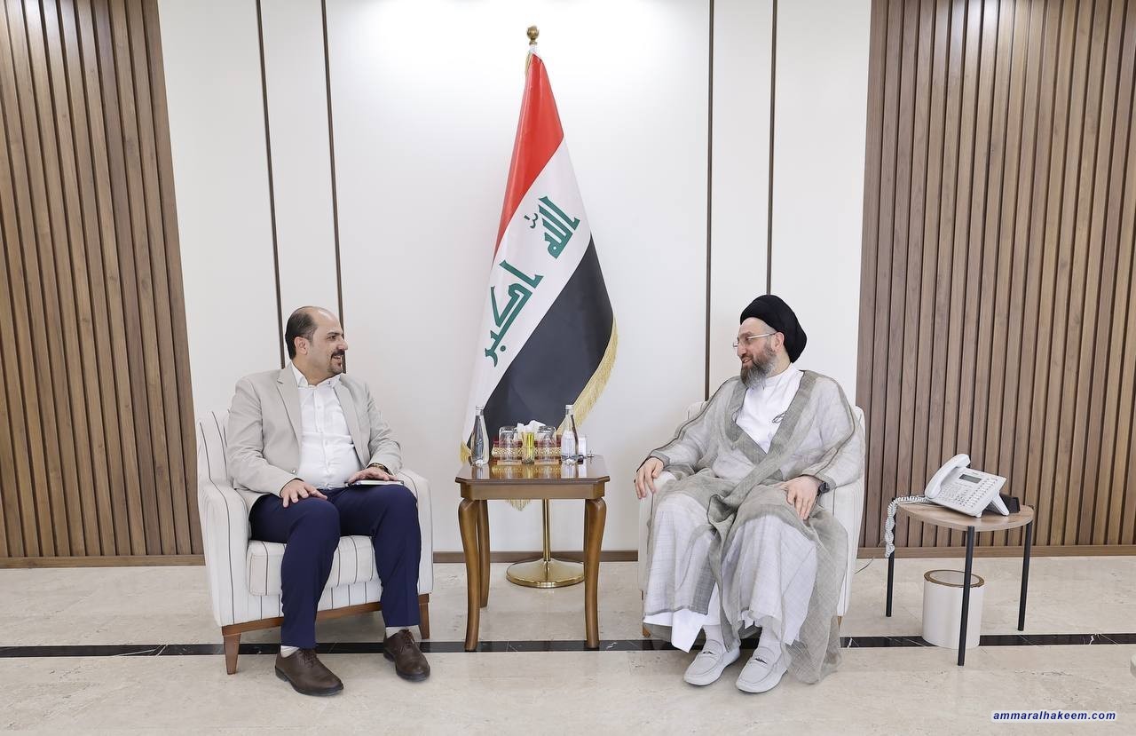 السيد الحكيم يستقبل النائب السابق صائب خدر ويؤكد على أهمية دعم المكوّن الإيزيدي
