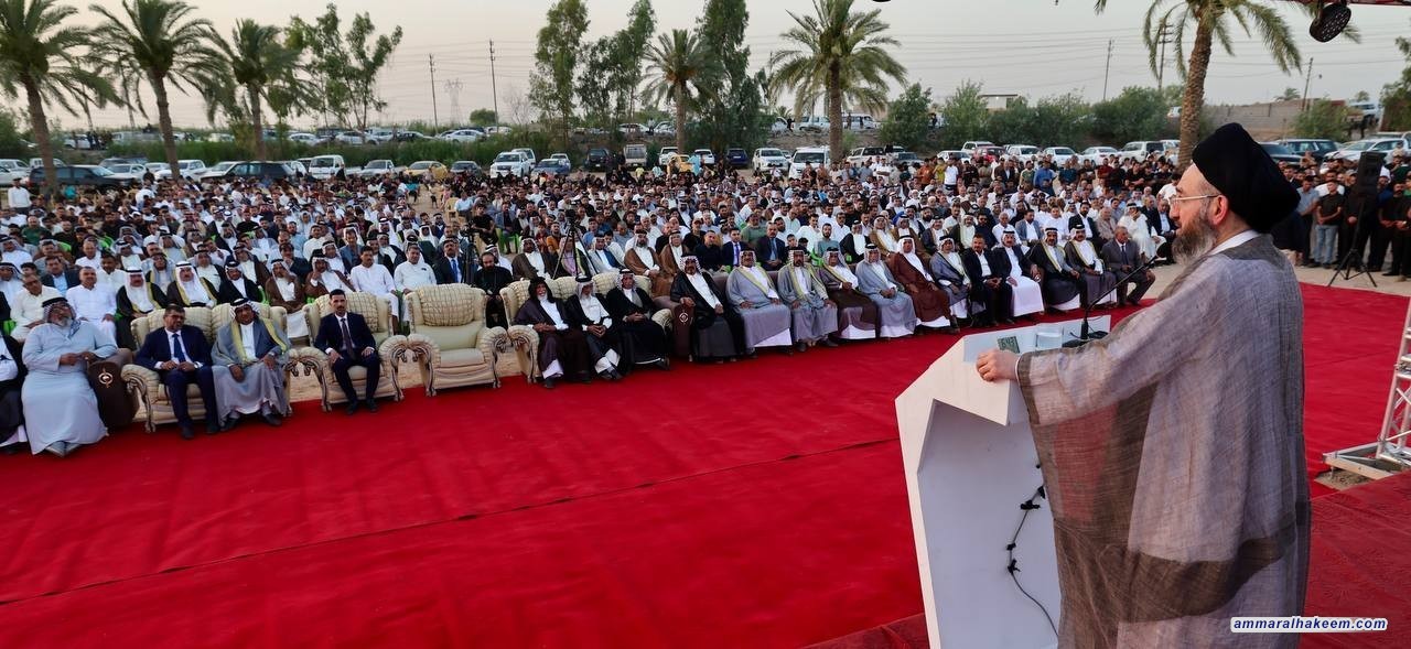 Sayyid Al-Hakeem Meets Al-Mada’in District’s Sheikhs, Affirms Iraq’s Unity, Diversity