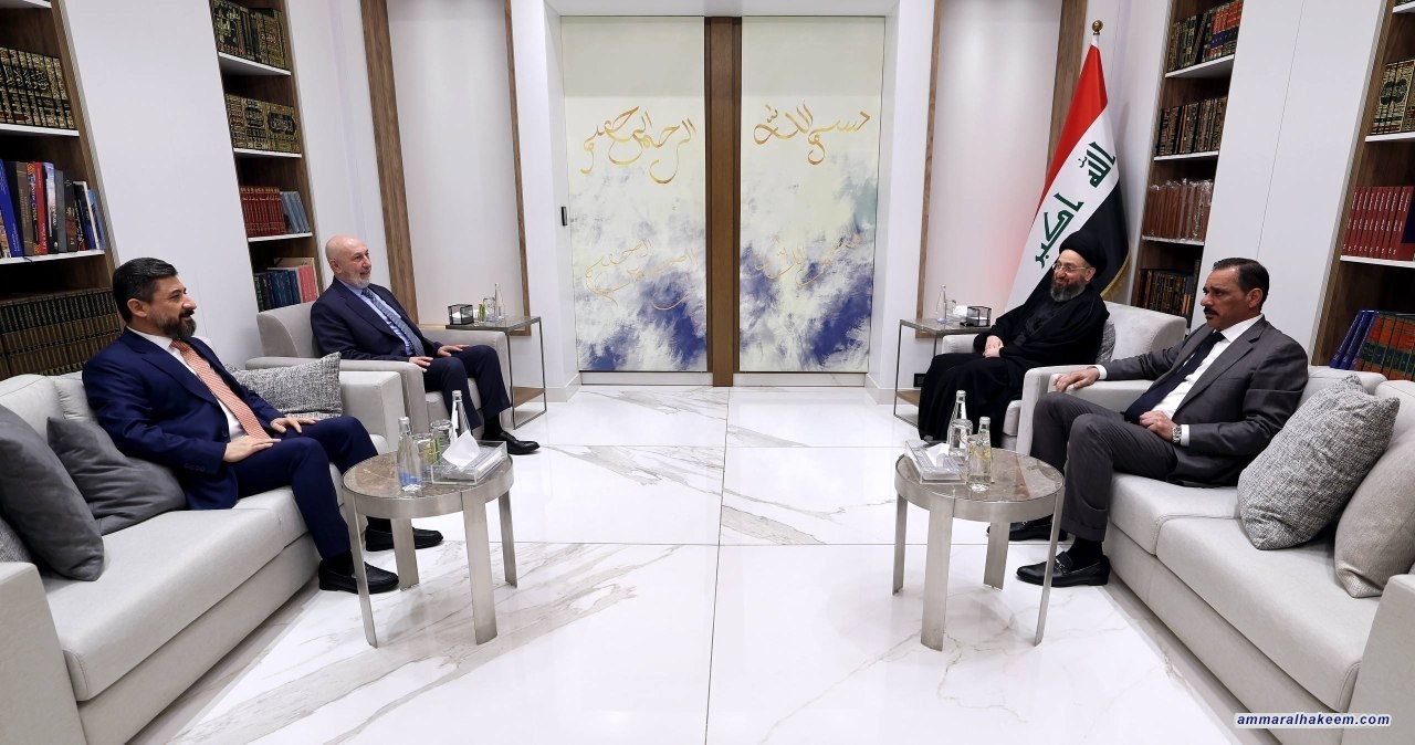 Sayyid Al-Hakeem Receives PUK Delegation, Stresses Commitment to Stability, Constitutional Framework