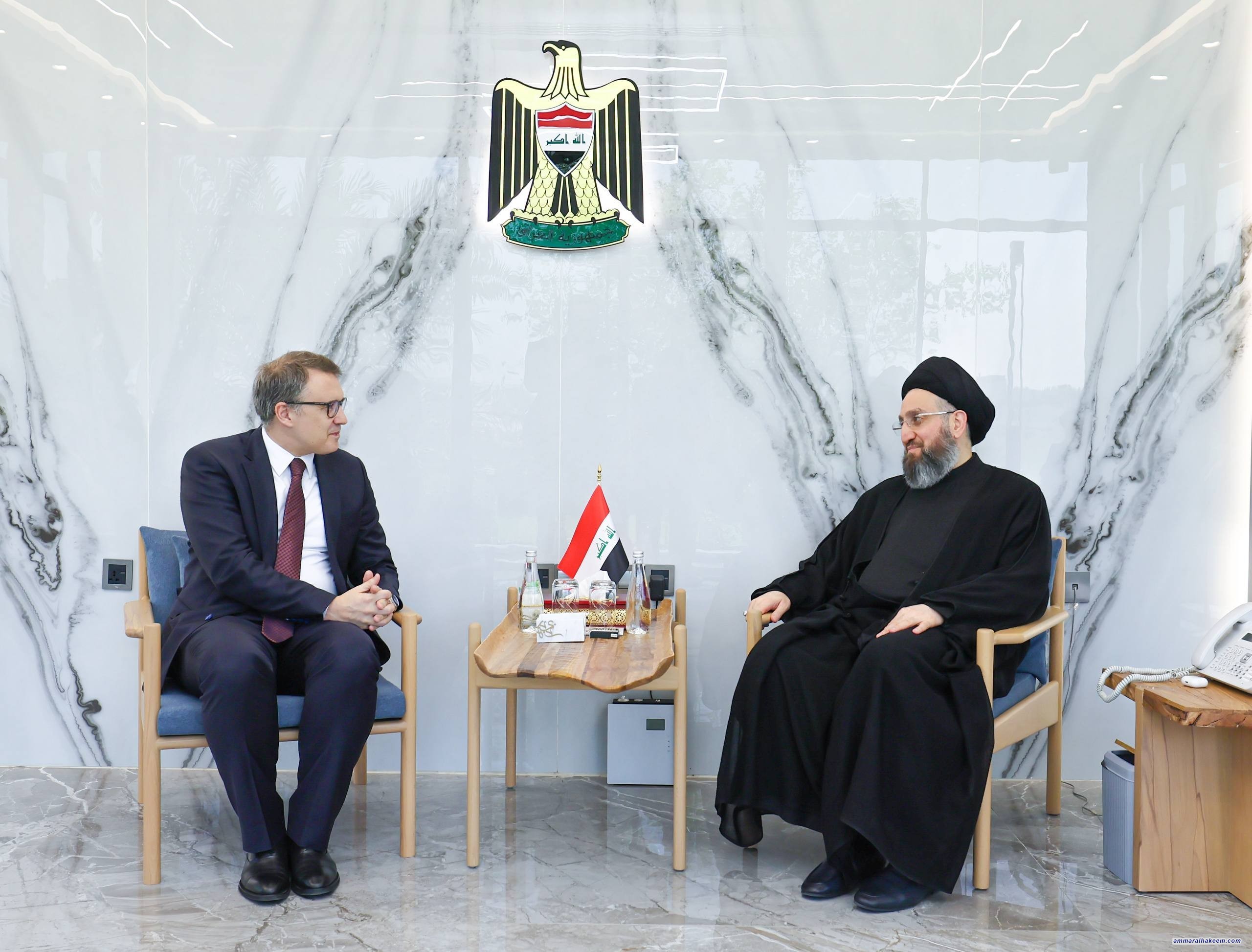 Sayyid Al-Hakeem Discusses Strengthening Ties and Resolving Water Crisis with Turkish Ambassador