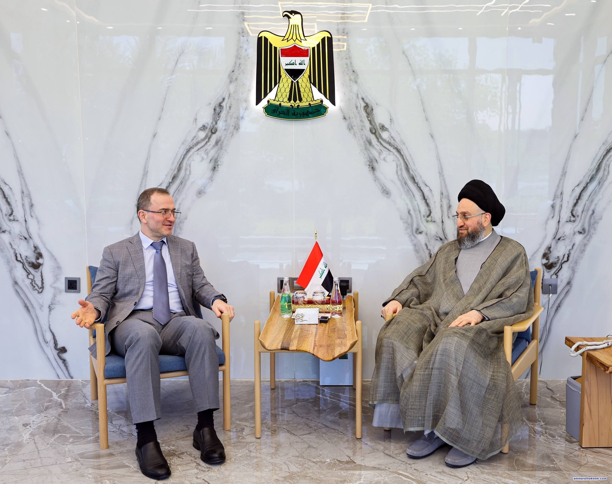 Sayyid Al-Hakeem Receives Russian Ambassador, Stresses Regional Stability