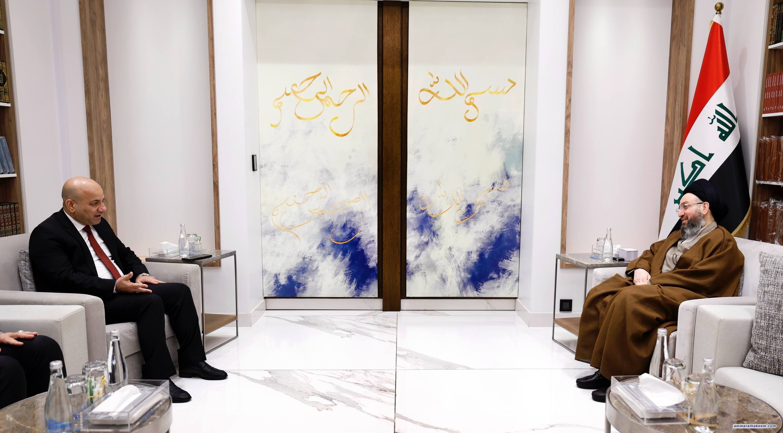 السيد الحكيم يستقبل محافظ ديالى ويؤكد دعم الحكومات المحلية واستثمار إمكانات المحافظة التنموية