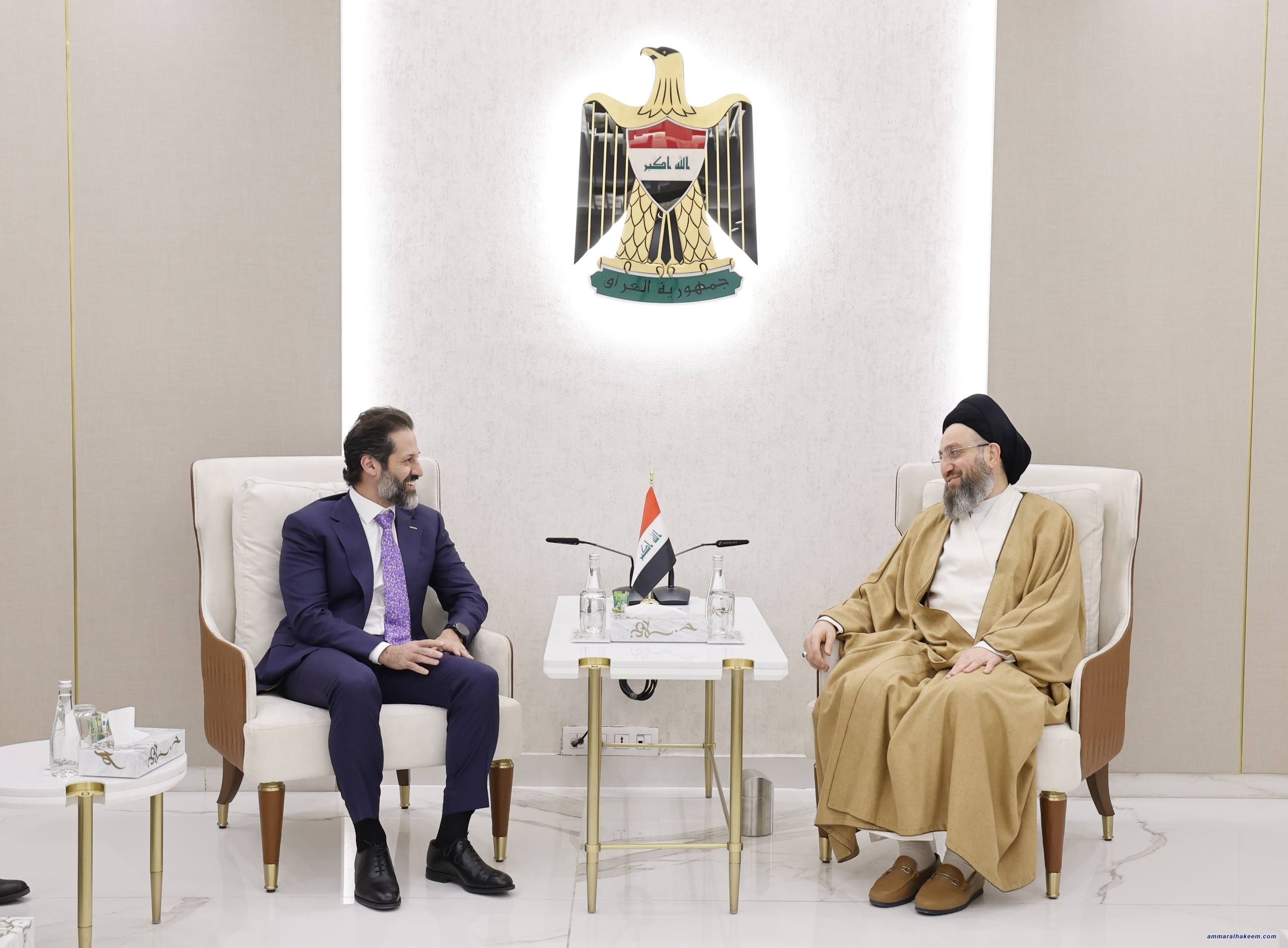 Sayyid Al-Hakeem Receives Qubad Talabani to Discuss Political Updates, National Challenges