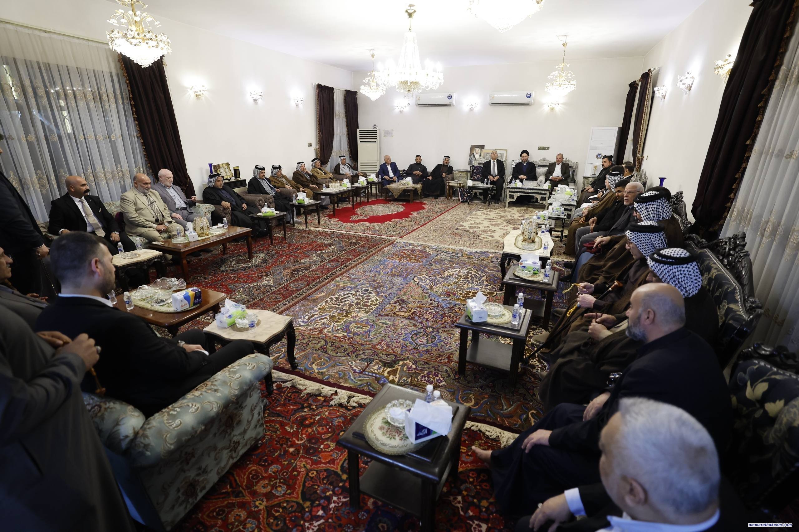 Sayyid Al-Hakeem Visits Najaf Al-Ashraf Gatherings, Stresses Social Engagement, Unity