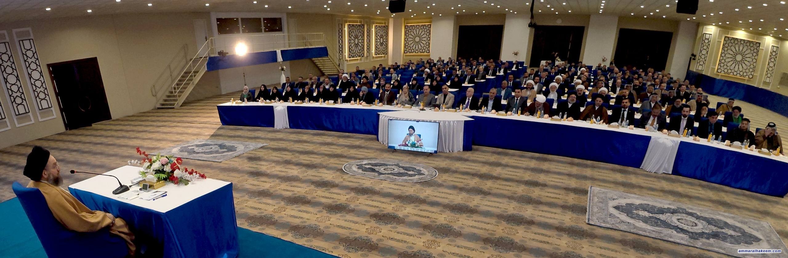 السيد الحكيم يؤكد الحفاظ على الاستقرار ويدعو إلى مأسسة الإطار التنسيقي وتنويع مصادر الدخل