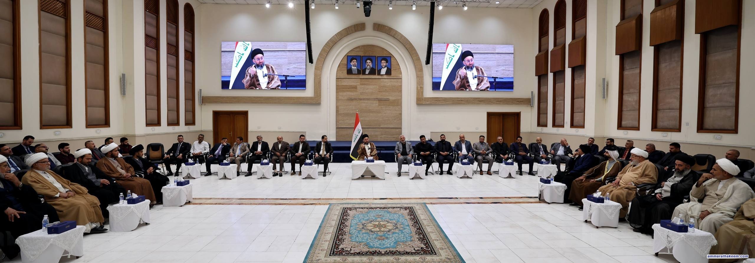 السيد الحكيم يدعو قيادات الحكمة إلى التبيين والتوضيح وخدمة الشعب العراقي