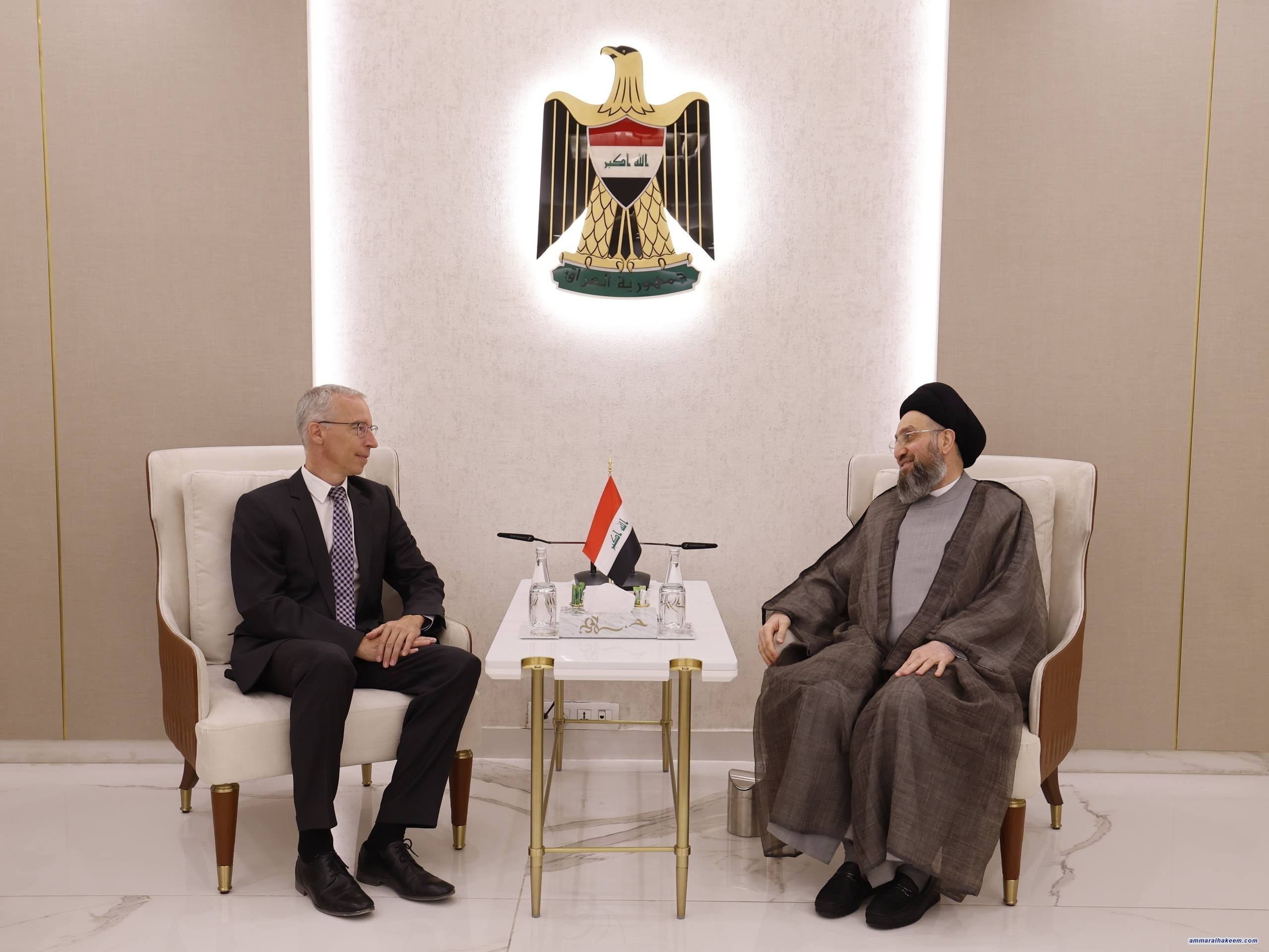 السيد الحكيم: تفعيل الاتفاقيات العراقية الألمانية وتحويلها إلى برامج عمل يعزز مصالح البلدين
