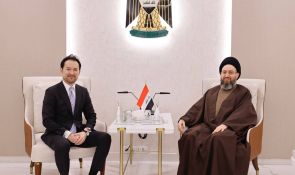 سەماحەتی سەید حەكیم لەگەڵ بەرپرسانی دەرەوەی ژاپۆن باسی پێشهاتە سیاسییەكان و پتەوكردنی هاریكاری ئابووری كرد