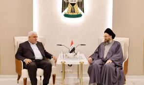 السيد الحكيم يستقبل وفد ائتلاف الإعمار والتنمية برئاسة الفياض ويؤكد ضرورة توحيد الإطار التنسيقي وحسم الاستحقاقات الدستورية