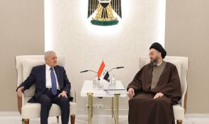 Sayyid Al-Hakeem Receives Republic’s President Dr. Abudlatif Jamal, Affirms Iraq National Unity, Sustainable Stability