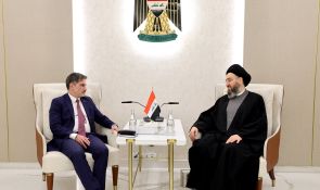 السيد الحكيم يبحث مع سفير الاتحاد الأوروبي في العراق العلاقات الثنائية وتطورات الأوضاع الإقليمية